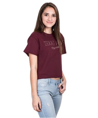 Texas A&M Womens Clothesline Cotton T