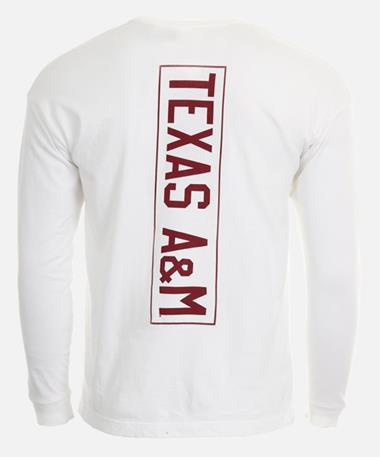 League Texas A&M Campus LS Pocket Tee