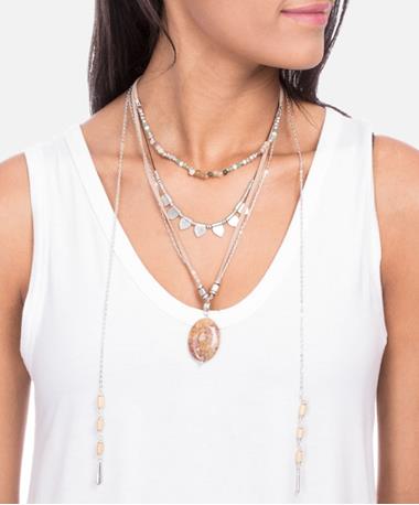 Silver Another Land Necklace