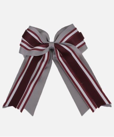 2 14inch Stripe Two Tone Ponytail Holder
