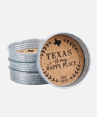 Texas Is My Happy Place Coasters