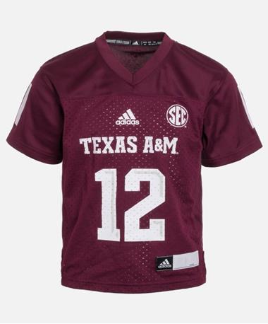 Youth Adidas Texas A&M 12 Chase Jersey
