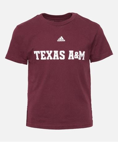 Adidas Texas A&M Kid Basic Maroon Tee