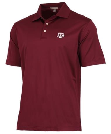 Texas A&M Peter Millar Solid Jersey Polo