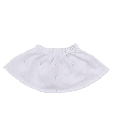 Maroon And White Lace Infant Skirt