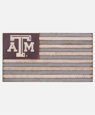 Texas A&M Aggie Medium Wooden Flag