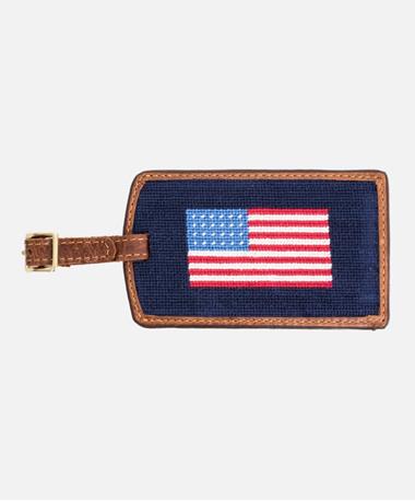 S B American Flag Luggage Tag