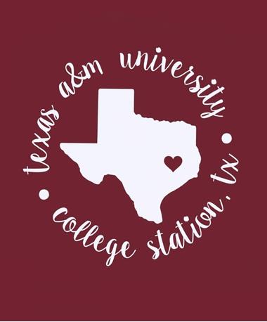 Love Texas A&M Circle Decal