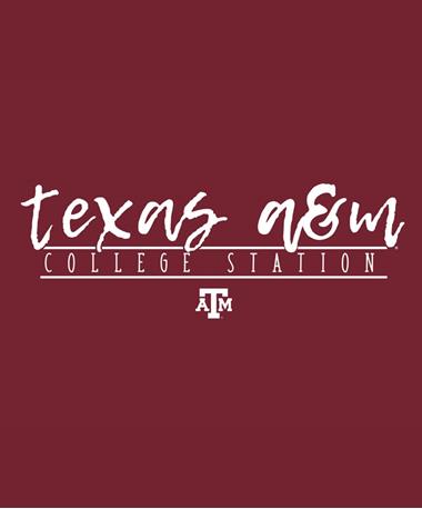 Texas A&M Aggie Script Font Decal