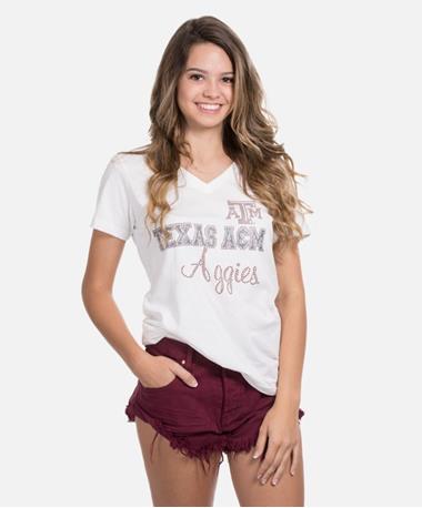 Texas A&M Aggie Caroline V Neck
