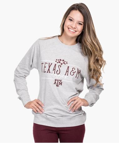 TAMU Riley French Terry Raglan Pullover