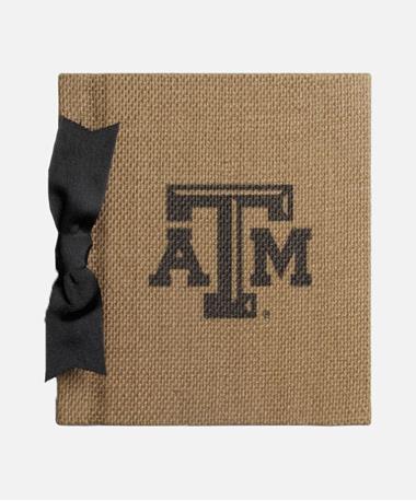 Texas A&M Aggie Bow Burlap Photo Album