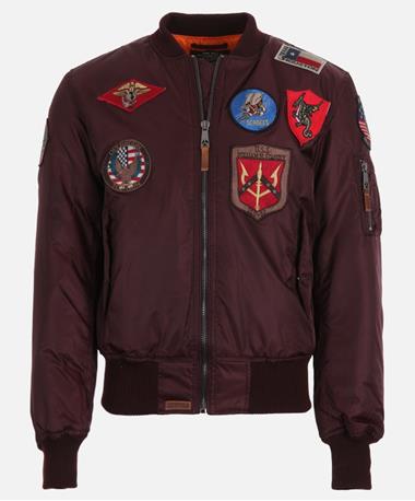 Mens Patchwork Bomber Jacket
