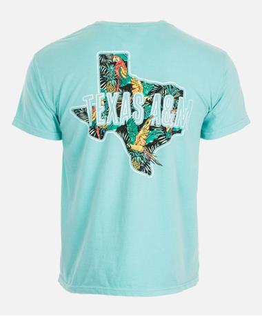 Texas A&M Aggie Parrot Tropical T Shirt