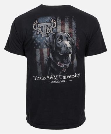 Texas A&M Black Lab Hunting T Shirt