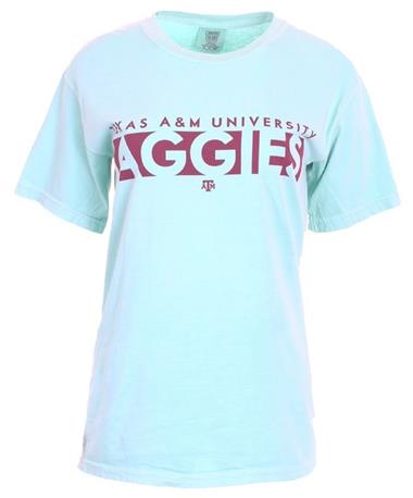 Texas A&M Basic Blocked Aggies T Shirt