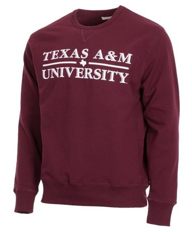 Texas A&M Basic Bar Crewneck Sweatshirt