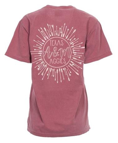 Texas A&M Bullseye Arrow Design T Shirt