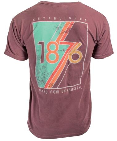 Texas A&M Aggie Retro 1876 T Shirt