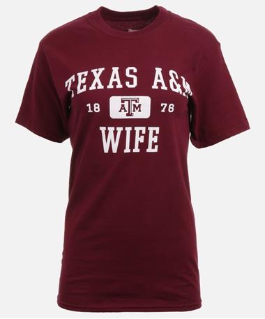Texas A&M Aggie Wife T Shirt