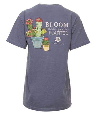 Texas A&M Bloom Planted Cactus T Shirt