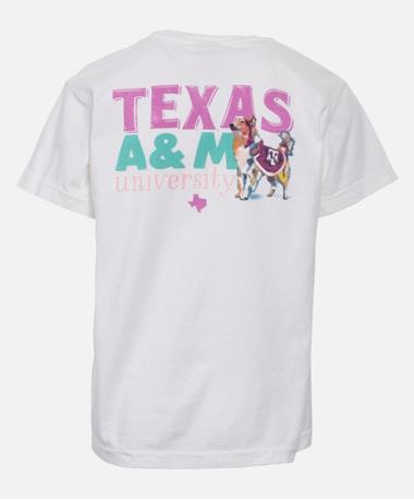 Youth Texas A&M Watercolor Reveille Tee