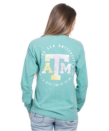 Texas A&M Watercolor Long Sleeve T Shirt