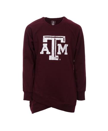 Wes & Willy Texas A&M Girls Crossover Tunic