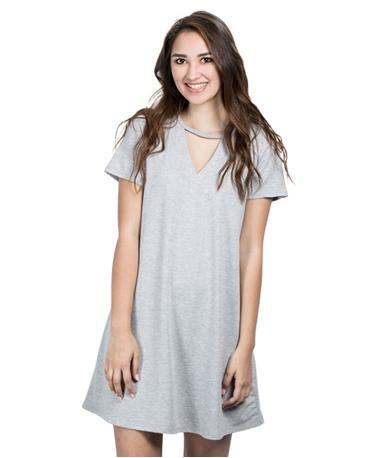 Womens Cut Out Tee Dress