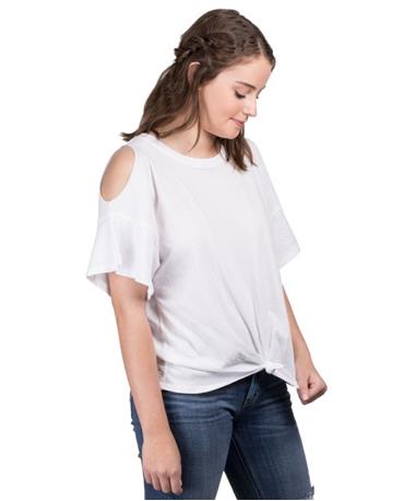 Womens Knotted Front Tee